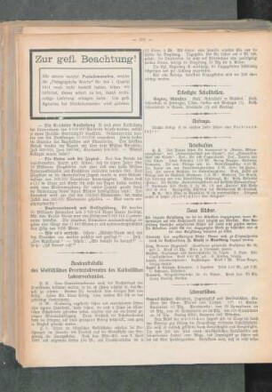 Auskunftsstelle des Westfälischen Provinzialvereins des Katholischen Lehrerverbandes
