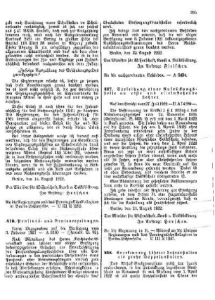 Verleihung einer Aufrückungsstelle an erste und alleinstehende Lehrer : [Amtlicher Teil]