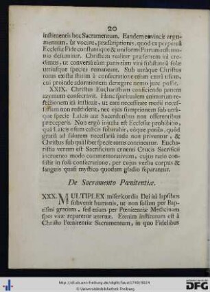De Sacramento Poenitentiae.