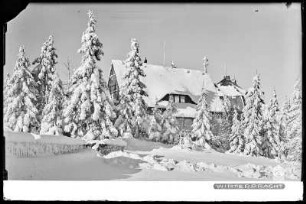Zinnwald-Georgenfeld mit Schnee, Winterpracht