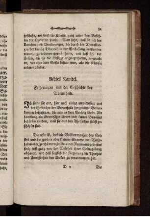 Achtes Kapitel. Folgerungen aus der Geschichte der Vorurtheile.