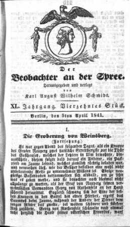 14. Stueck, 5. April 1841