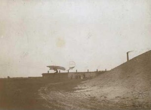 Fotografie Flugversuch Otto Lilienthals in Lichterfelde