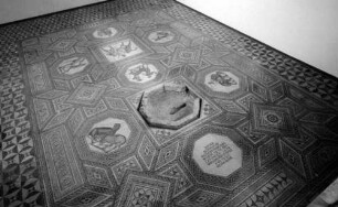 Nennig: Römischer Mosaikfußboden, Gesamtansicht