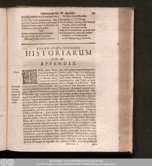 Iohan. Cluv. Epitomes Historiarum Lib. XI.