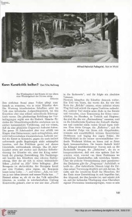 50: Kann Kunstkritik helfen?, [1]