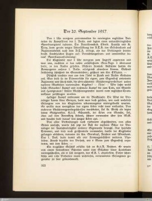Der 20. September 1917