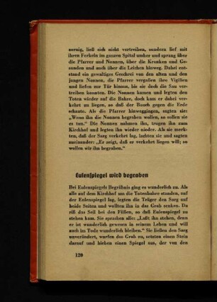Eulenspiegel wird begraben