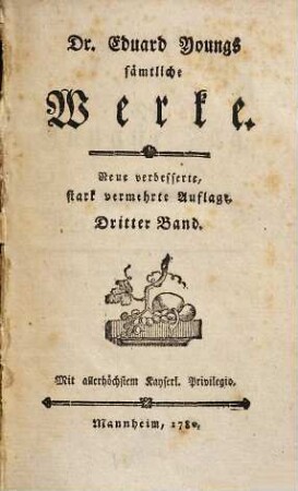 Dr. Eduard Youngs sämtliche Werke, 3