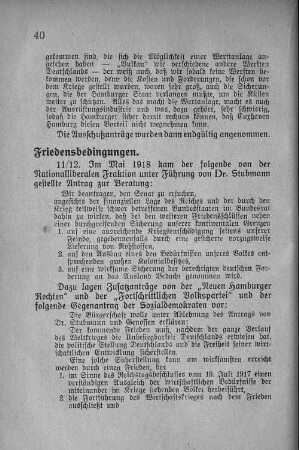 Friedensbedingungen.