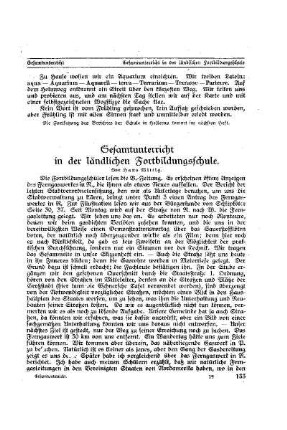Erlebnisunterricht : [Schluß] ; [Beilage Gesamtunterricht]