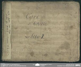 Achille. Excerpts. Arr - Mus.4259-F-508A : Coro, b; PaWV 26