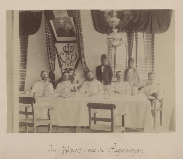 Le salon des officiers à Bagamoyo