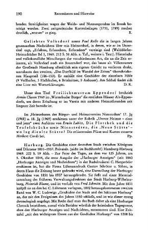 Rolle, Paul :: Geliebtes Volksdorf. Erlebtes, Erlauschtes, Erforschtes, (Walddörfer-Heimatbücher 1) : Hamburg, 1969