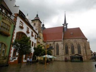 Schmalkalden: Altmarkt mit Rathaus und Stadtkirche St. Georg