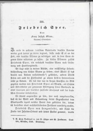 III. Friedrich Spee