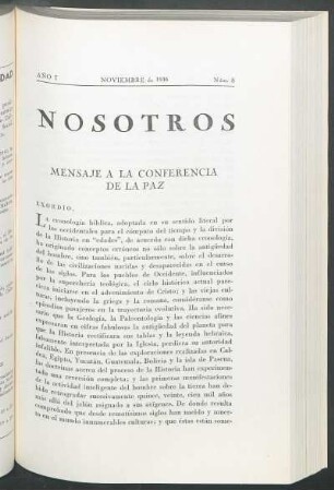 Mensaje a la conferencia de La Paz
