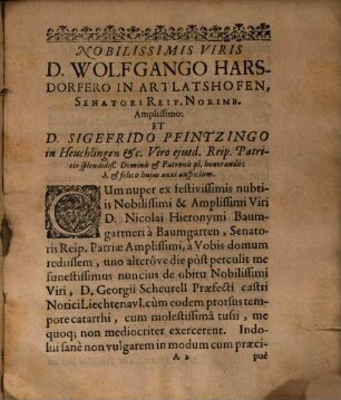 Idea Hominis Sive De Miseria Hominis In Hac Vita : Commentatio Michaelis Piccarti Franci ... Dicta Altorphi Noricorum 3. Eid. Januar. Anni MDCXV.