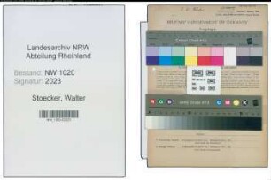 Entnazifizierung Walter Stoecker , geb. 05.12.1887 (Fabrikant)