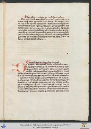 Augustini de origine anime electissima auctoritas.