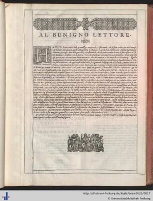 Al benigno lettore.