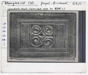 Bucheinband, Evangeliar (Ende 7. Jhd.), Stonyhurst Collection