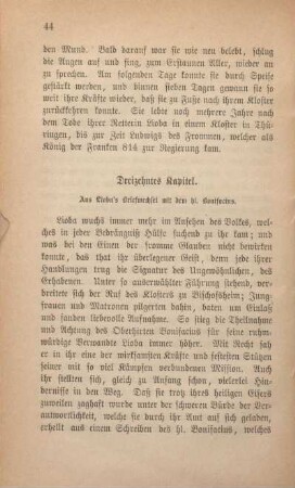 Dreizehntes Kapitel. Aus Lioba's Briefwechsel mit dem hl. Bonifacius.