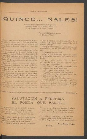 Salutación a Ferreira, el poeta que parte...