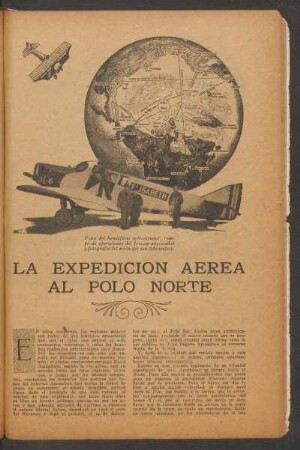 La expedición aérea al Polo Norte