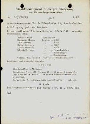 Schweickhardt, Erich