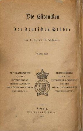 Die Chroniken der niedersächsischen Städte, 1. Braunschweig