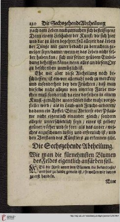 Due Sechzehende Abtheilung.