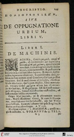 Liber I.: De machinis