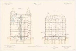 Proviantamt, Mainz Hafermagazin: Querschnitte 1:100