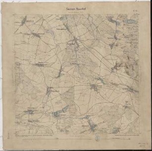 Section Naunhof aus: Topographische Karte (Äquidistantenkarte) Sachsen