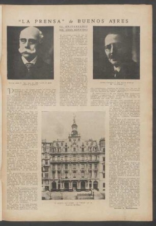 "La Prensa" de Buenos Aires : 55 Aniversario del gran rotativo