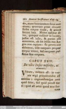 Caput XXIV. De vitae huius miseriis, ac aerumnis.