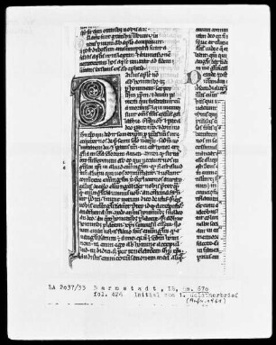 Biblia sacra — Initiale P, Folio 426 recto