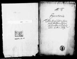 Inventaria über die Aussaat in den fürstlichen Ämtern Dessau, Sandersleben und Freckleben