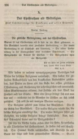 196-211 Das Christenthum als Weltreligion : vierter Artikel