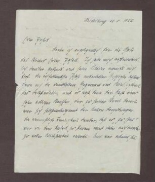 Schreiben von Marianne Weber an Prinz Max von Baden; Dank für die Zusendung der Memoiren des Prinzen Max