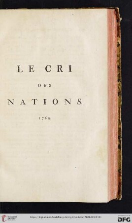 Le cri des nations