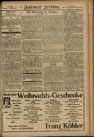 Zweite Ausgabe vom Sonntag, den 07. Dezember 1924.
