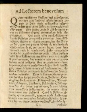 Ad Lectorem benevolum