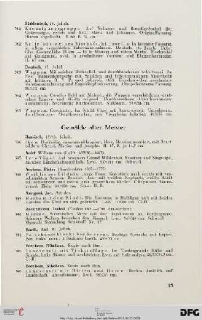 Gemälde alter Meister (Nr. 386-474)