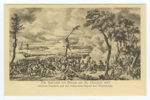 Die Schlacht bei Hanau am 30. Oktober 1813