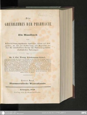 1: Pharmaceutische Waarenkunde