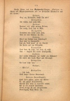 Große Scene aus dem Kasperle=Theater.