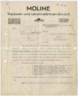 Bodenbearbeitungsgeräte der Moline Plow Company in USA