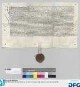 Albrecht von Rosenberg zu Poxsperg bestätigt Bürgermeister und Rat der Stadt Nürnberg den Empfang des auf sie fallenden Anteiles an den 39.000 Gulden, welche ihm die Stände des gewesenen elfjährigen Schwäbischen Bundes gemäß Schiedspruches König Ferdinands vom 14. Juni 1555 innerhalb drei Monaten zu zahlen haben. - Siegler (und Unterfertigter): der Aussteller.